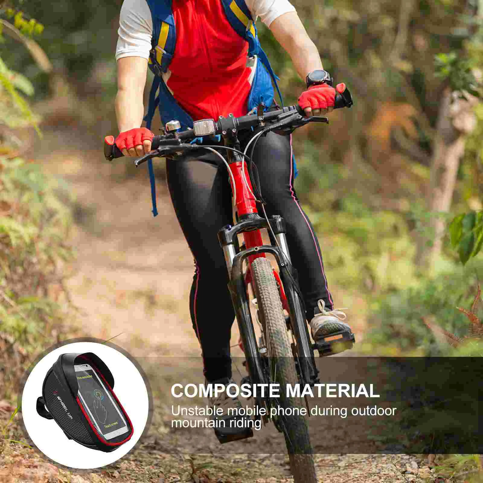 1 PCS Waterproof Phone Bag for Cycling Large Space Design Easy Storage Wear Resistant Scratch Proof Comfortable Feel Protect