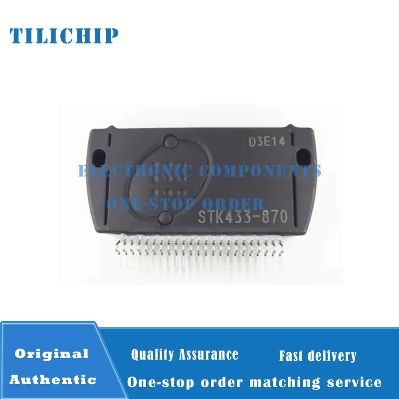 5PCS Brand new STK433-870 STK433 DIP23 Stereo Audio Power Amplifier Thick-Film Hybrid Integrated Circuit