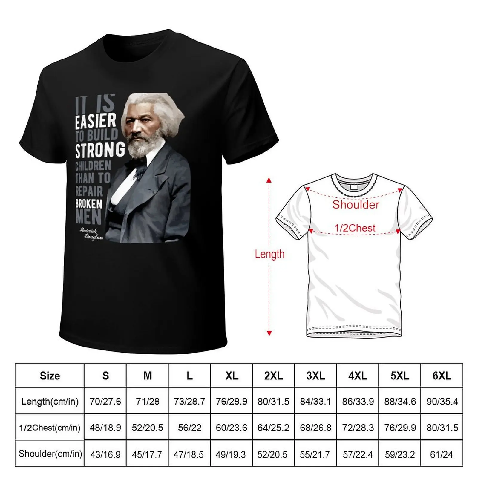 Frederick Douglass T-Shirt Light Athletic Short Sleeve Tee Shirt
