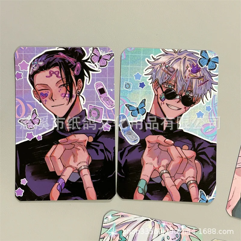 Jujutsu Kaisen Game Collection Cards, alta definición, espesar, tarjeta de película brillante, Satoru, Gojo, Geto, Suguru, Hobby, juguetes coleccionables