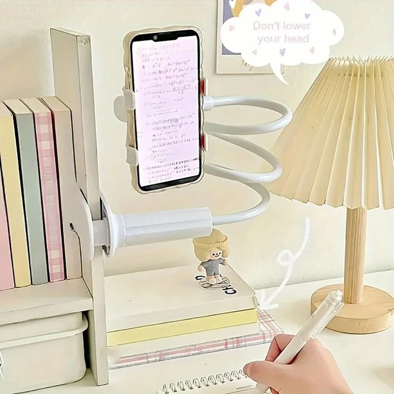 

New 128cm Phone Holder Stand Lazy Bracket Headrest Bed 360 Flexible Long Arms Clamp Mount for IPhone Samsung and 3.5~6.7" Device