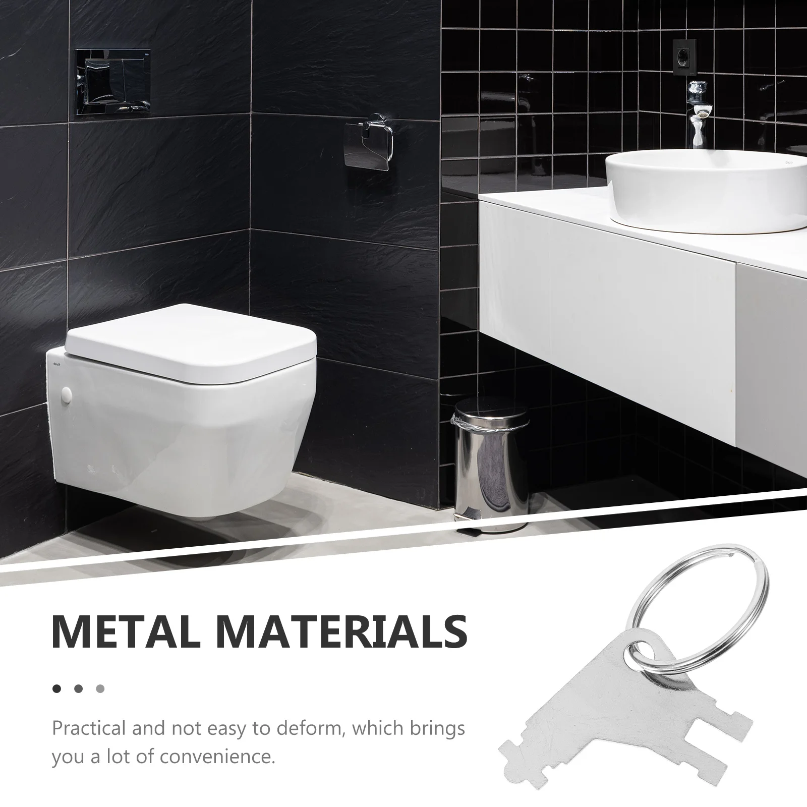 

5 Pcs Auto Paper Towel Dispenser Key Soap Water Toilet Universal Commercial Keys