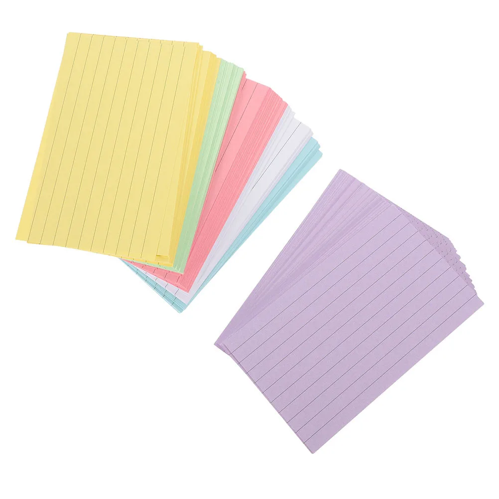 

300 Sheets Colored Index Cards Small Multiuse Paper for Study Memo Note Cards Portable Office Notepads