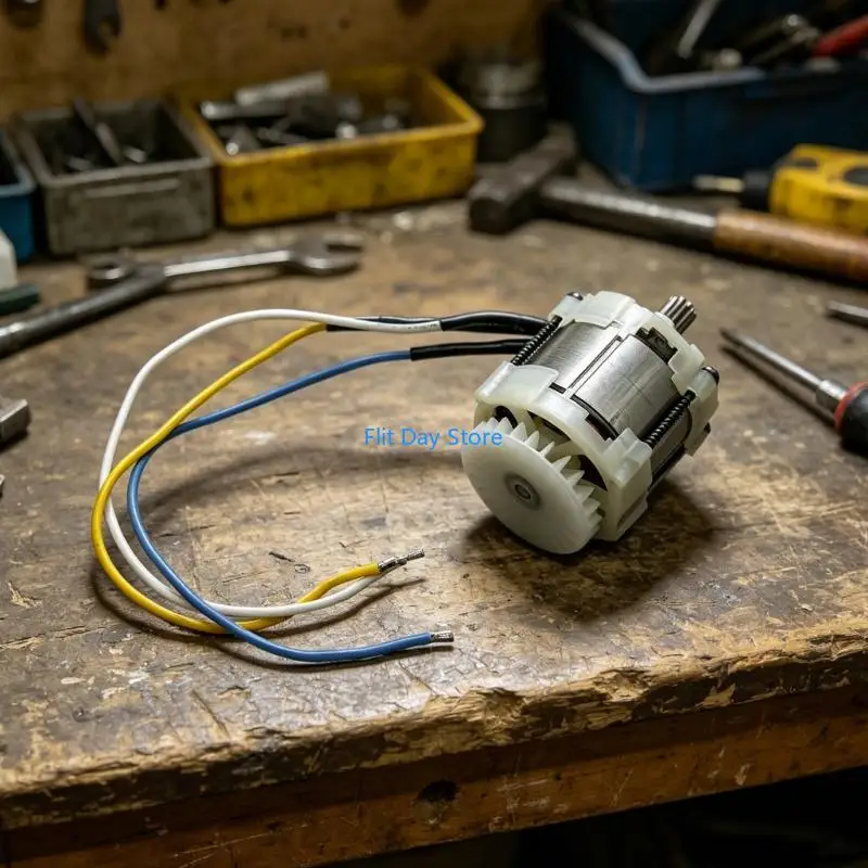 F92C Car Washer Repair Motor No Brush Replacements Unit, D-Shape 9 Tooth Shafts and Compact Body for Cleaning Machines