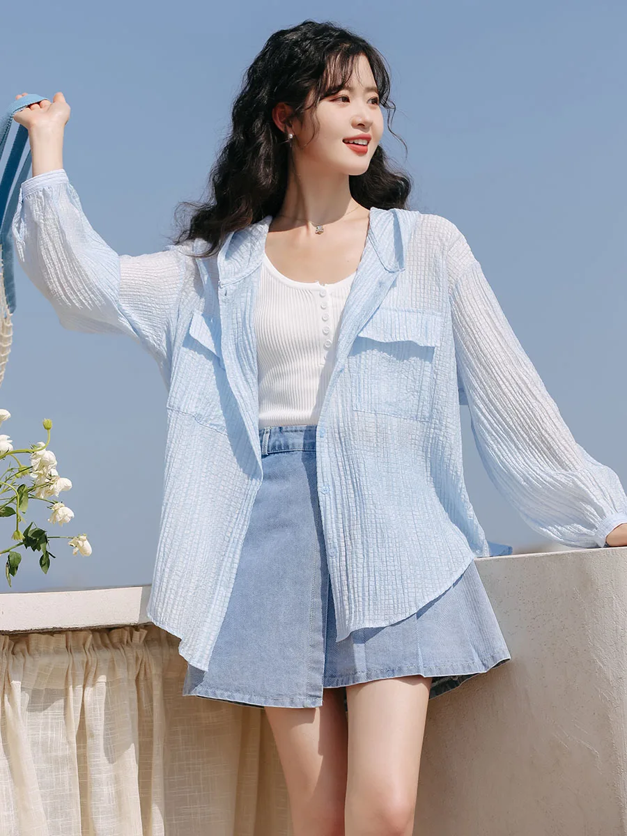 

Летняя женская накидка Meng Ning: свободный длинный тонкий топ, маленький размер, защита от солнца, модный, милый, стильный