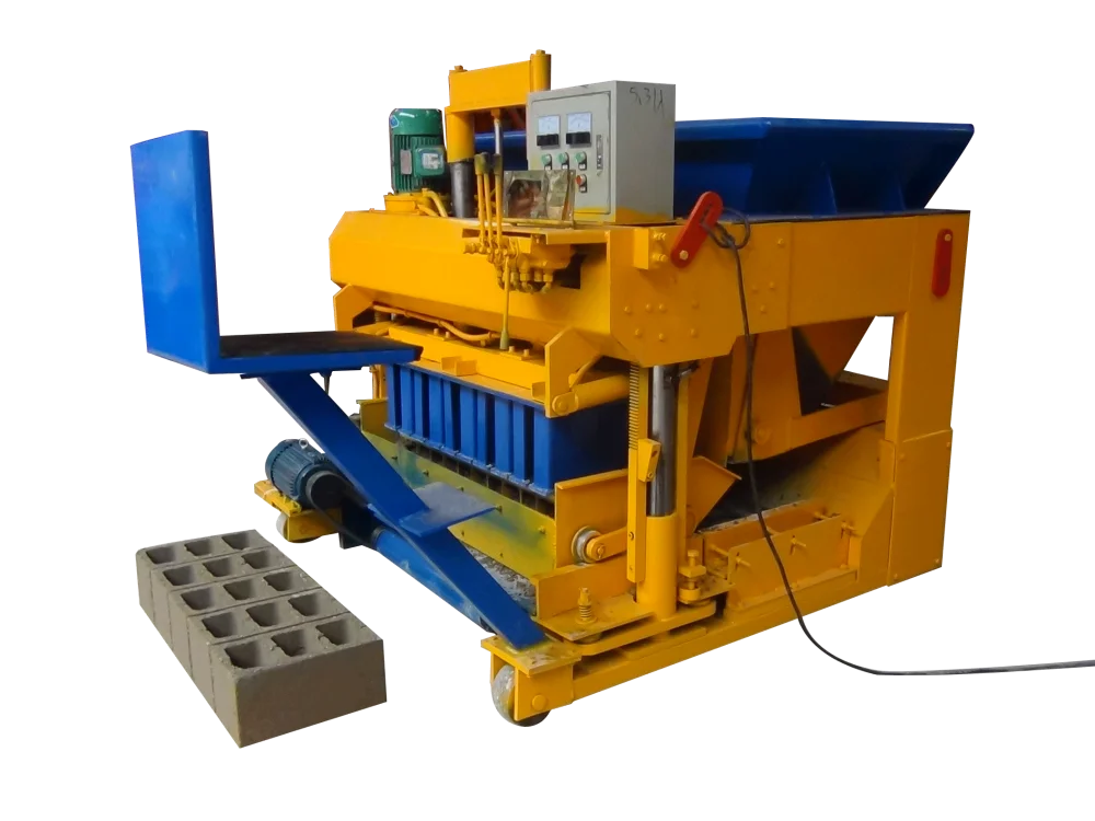 QTM6-25 Small Hydraulic Vibration Movable Mobile Egg Laying Layer Cement Concrete Fly Ash Brick Block Making Machine
