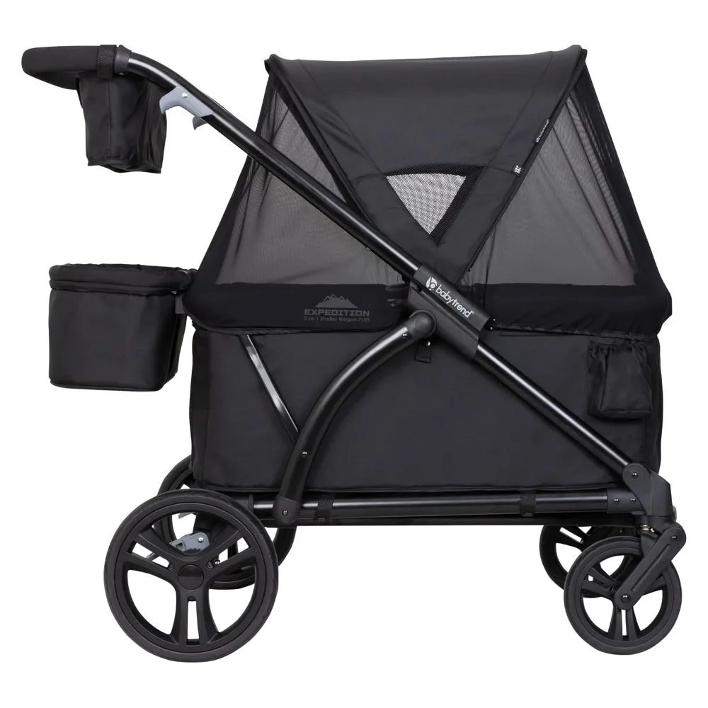 Expedition-Poussette chariot 2 en 1 PLUS, ultra noir