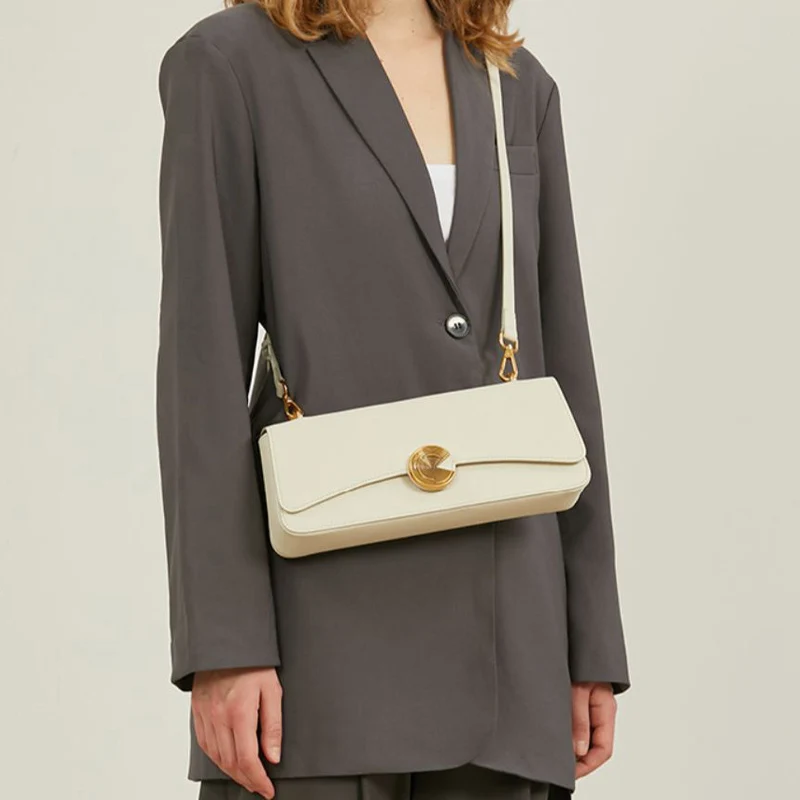 

Женская сумка через плечо из коровьей спилка в стиле ретро, женская повседневная сумка из воловьей кожи под мышками, женские роскошные дизайнерские сумки для поездок на работу