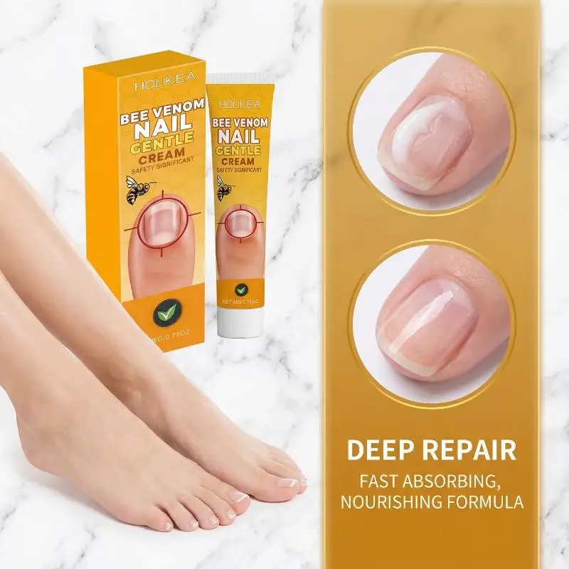 Bee Venom Nail Cuticle Care Cream  Inflammation, Repairs Damaged Nail Bed, Strengthens Nails for Healthy Nails