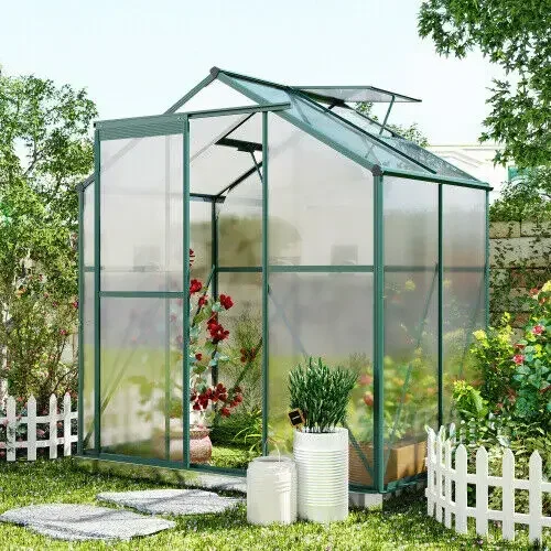 Walk-In Greenhouse Outdoor Aluminum Garden Greenhouse