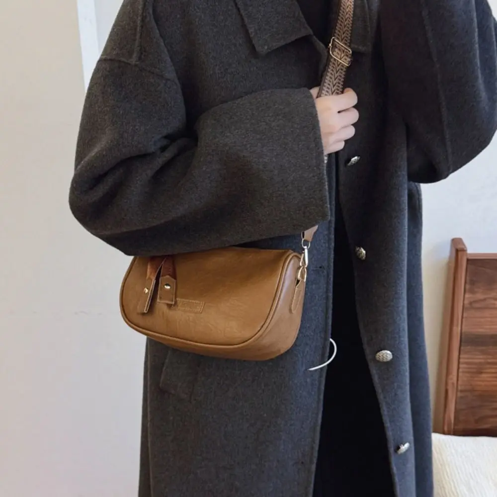 

Portable Large Capacity Pillow Crossbody Bag Pillow Bag Korean Style PU Dumpling Bag Shopping Bag Mommy Bag Shoulder Bag Outdoor