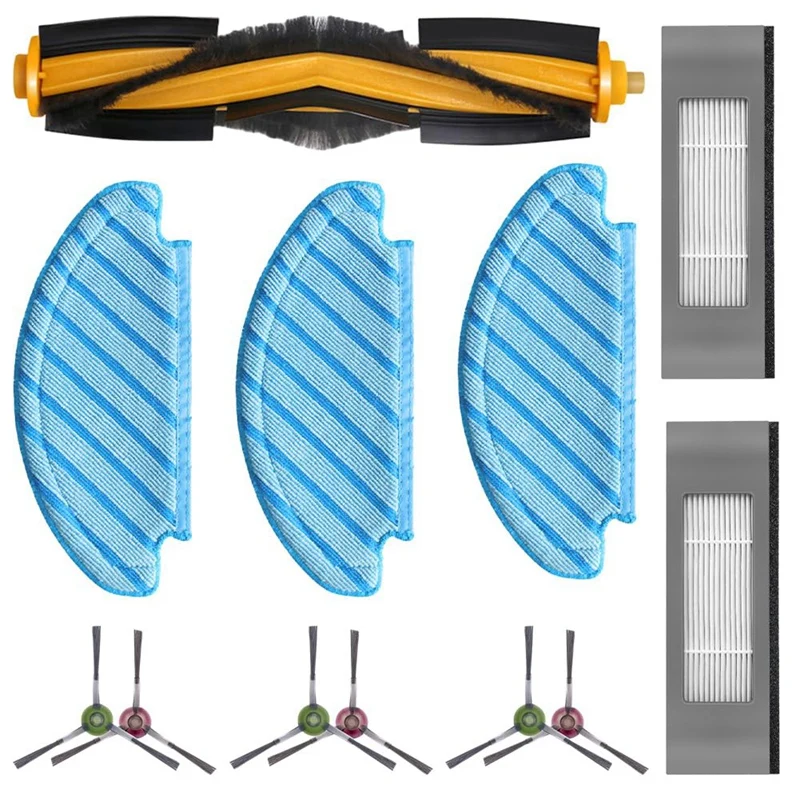 Hauptseite bürste Hepa Filter Mop Tuch Kunststoff Staubsauger Zubehör für Ecovacs Deebot N10 N10 plus Roboter Staubsauger