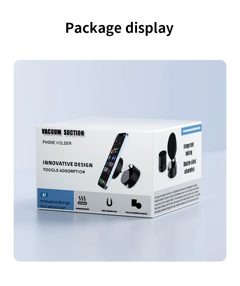 Mini Vakuum Doppel Seite Magnetische Saugnapf Halter Faltbare Küche Faul Telefon Halterung Für iPhone Android Smartphone – Detail 15
