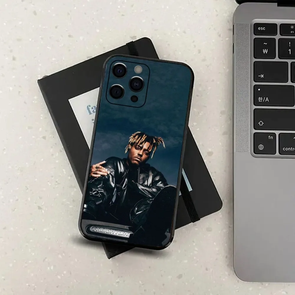 Hip Hop J-Juice Wrld Phone Case For Apple iPhone 15,14,13,12,11,Pro,X,XS,Max,XR,Plus,Mini Soft Black Cover