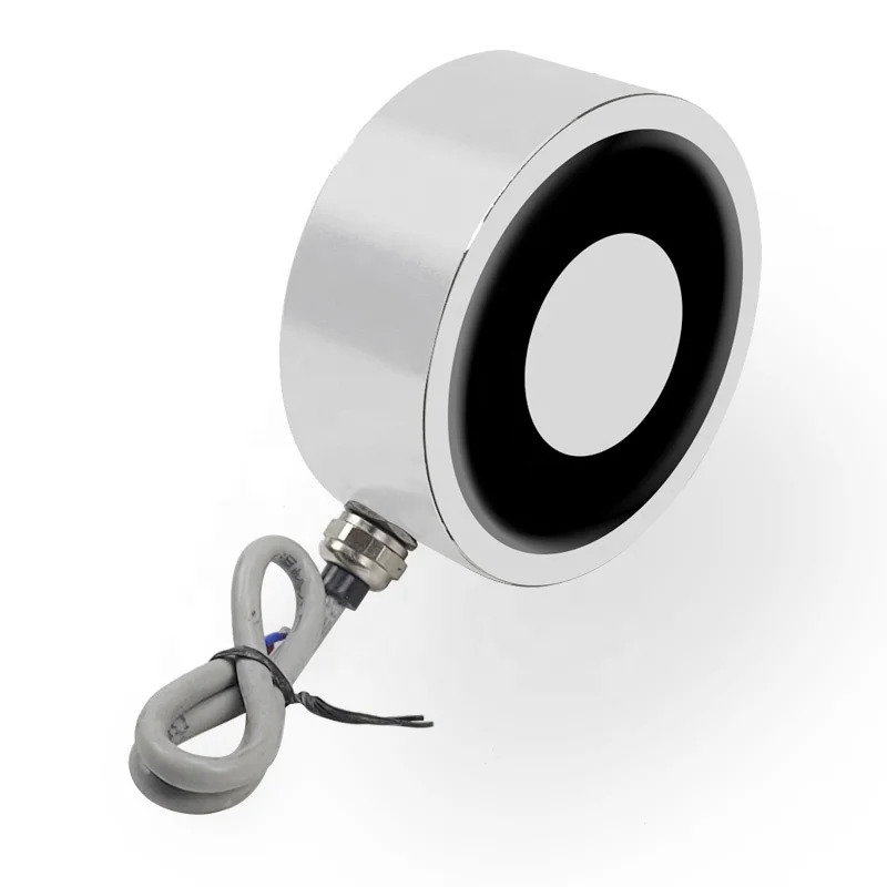 Elektromagnet Demagnetisasi Terbalik LSD-P100/40S IP68 Magnet Listrik Bulat DC Magnet Pengangkat Pengisap Solenoid Anti Remanence