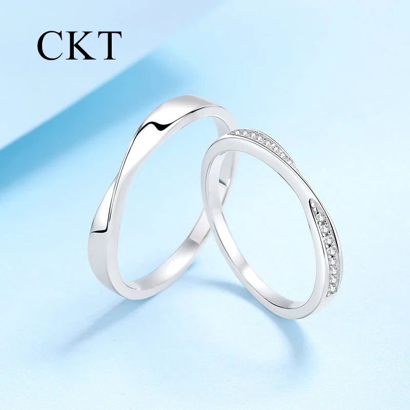 Luxury Platinum Seiko Moissanite Pair Ring for Lovers Hot Couples Ring Pt950 Fashion Simple Wedding Fine Jewelry Gift
