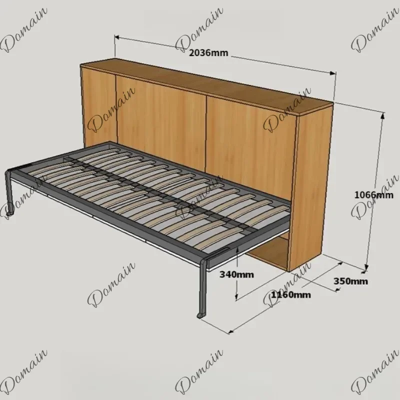 QAZ Clearance Single Bed Invisible Sleeping Guest Pull Out Folding Bed Space Saving Double Camas Individuales Bedroom Furniture