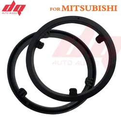 Espaciador de altavoz de coche con placas de reacondicionamiento, soporte de instalación, bocina modificada de 6,5 pulgadas para Mitsubishi, 2 uds.