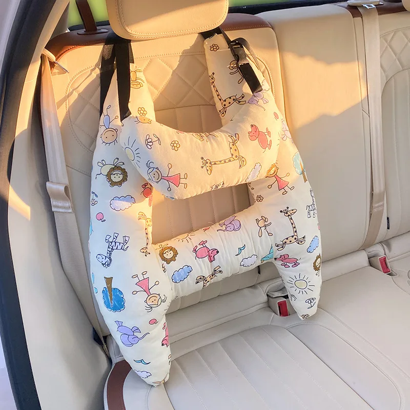 Car Pillow Cartoon Sleeping Pillow Car Interior Supplies Car Comfortable Sleeping tool