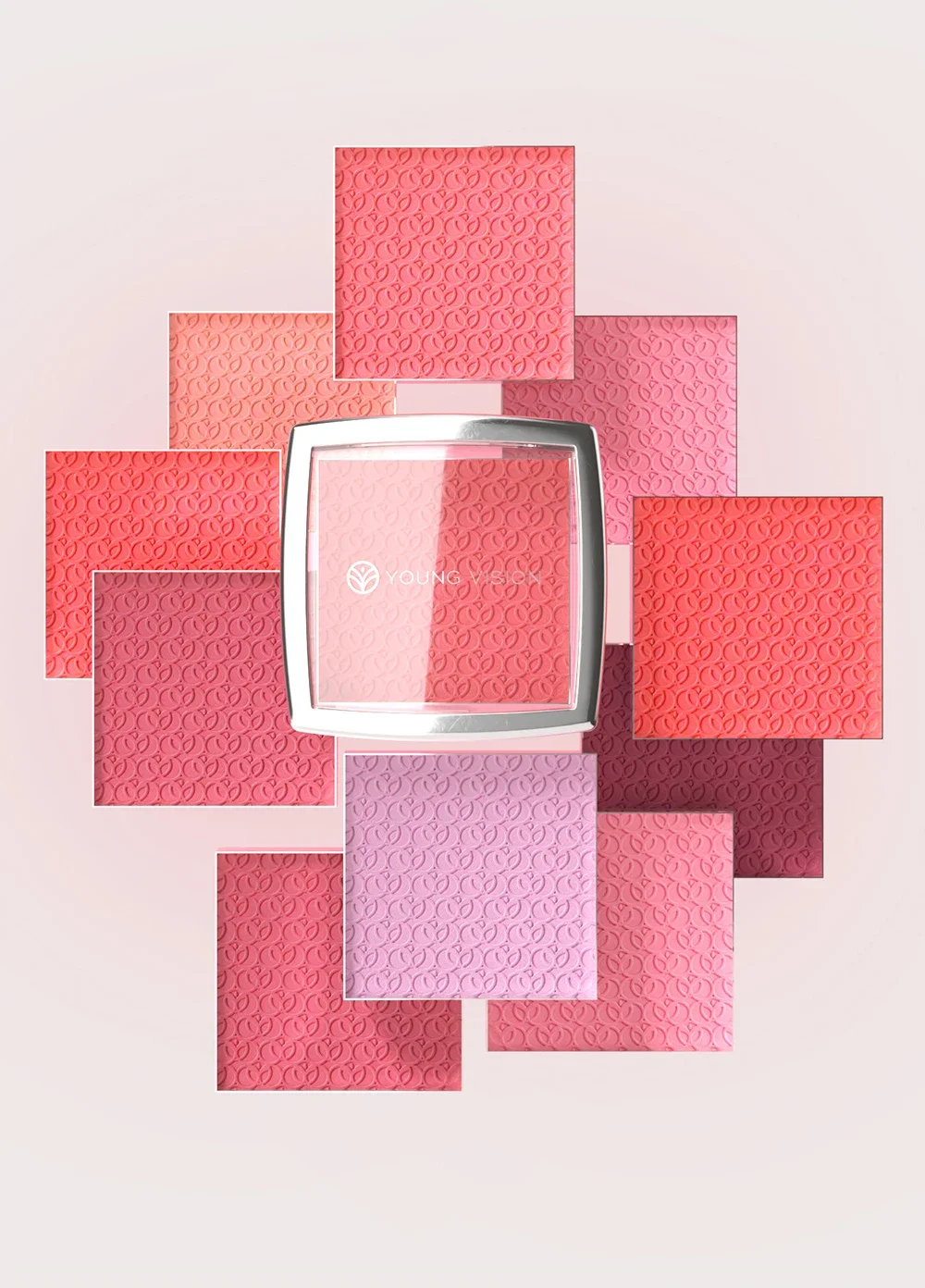 Palette de blush mat velouté texture ultra fine pour le teint_voghion.com