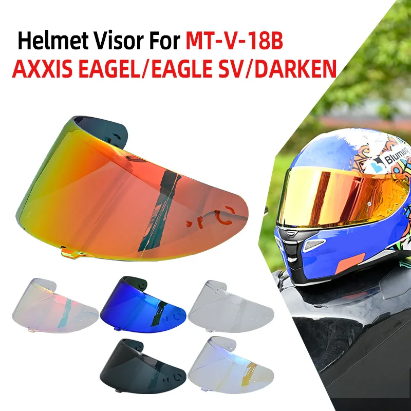 

Helmet Visor For MT-V-18B AXXIS EAGEL/EAGLE SV/DARKEN Helmet Lens Motorcycle Accessories Capacete Casco Moto MT-V-18B-Adapted