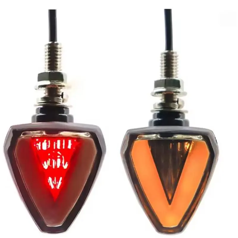 Mini LED Turn Signal Light Motorcycle DC 12V Anti-Collision Warning Light Strobe Light Signal Light-X59A