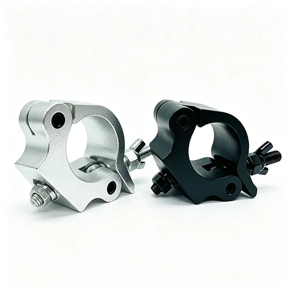 20pcsZN08S50 Fit 44-53MM1.73-2.09in Load500kg Quick Release Aluminum Truss Clamp Stage Light Hook For DJ Disco Party Stage Light