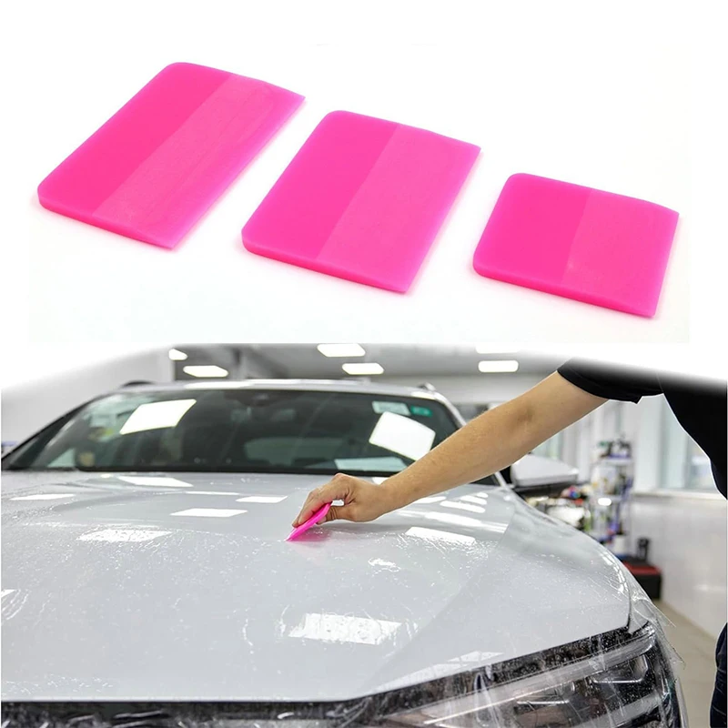 4 في 1 PPF ممسحة مضادة للخدش المطاط مكشطة لينة بولي TPU سيارة صغيرة التفاف ممسحة لتركيب الفيلم أدوات تظليل نافذة الفينيل