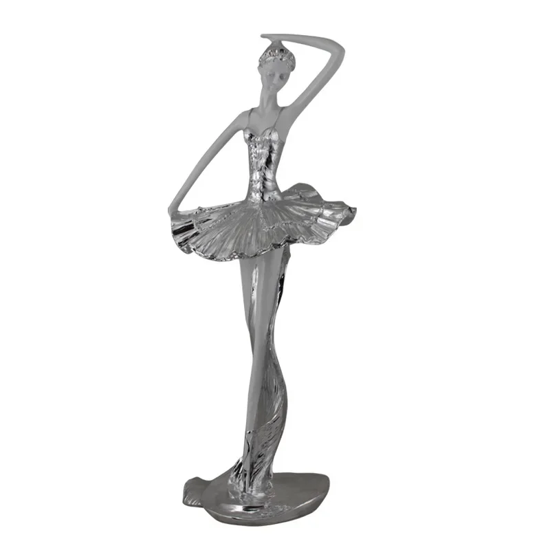 83CM Art Ballet Girl Dance Ornament Home Decor Living Room TV Cabinet Next to Beauty Salon Light Luxury Ornament
