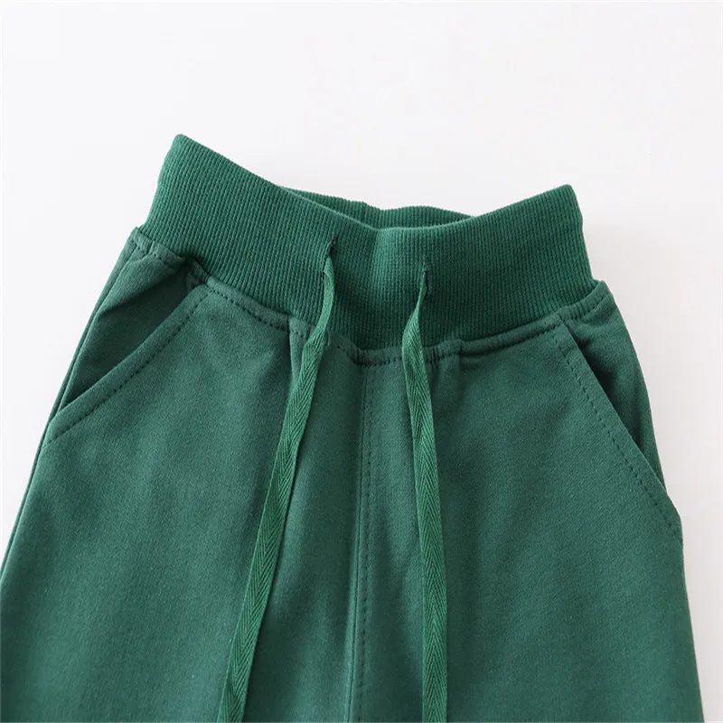 Jumping Meters Full Pants Boys Sweatpants Green Children's Trousers Hot Selling Toddler Pants Drawstring Baby Autumn Wear