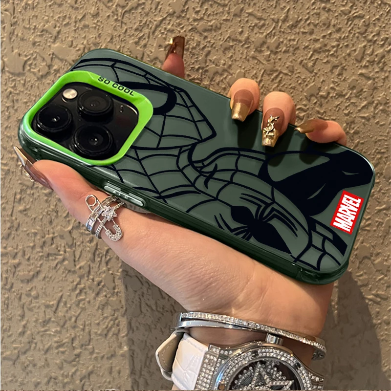 Жесткий чехол Marvel Spider Man Iron Man для Samsung Galaxy S25 S22 S24 S23 Ultra S21 Plus FE A56 A36 A26 5G A16 A06 4G Note 20 ПК