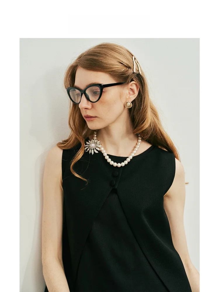 

Кардиган-жилет HAVEHAS Commute Sle Small Fraance Wind Strong Twist из ацетата в стиле ретро, на одно плечо, двусторонний, с эффектом скручивания