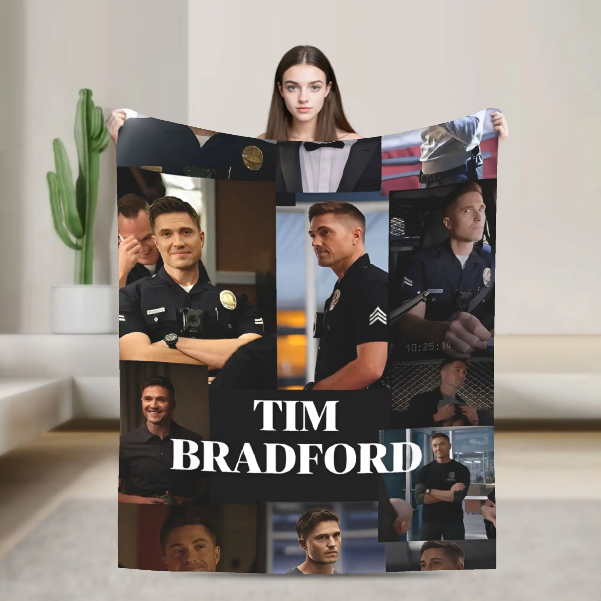 

Tim Bradford Rookie Blanket Super Soft Cozy Throw Blankets for Couch 50x60 Inch Multiple Sizes Bedding Throws