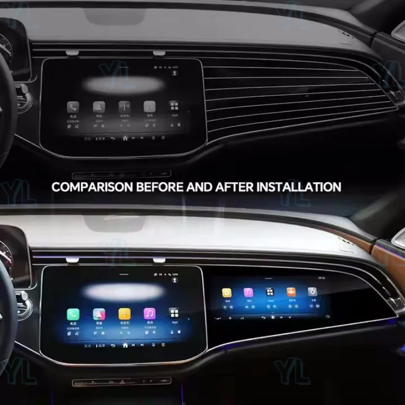 

Carplay 12,3 второй пилотный экран Android 13 для Mercedes Benz E Class W214 2024 2025 Автомобильный GPS-навигатор Мультимедийный плеер Автомобильный радиоприемник