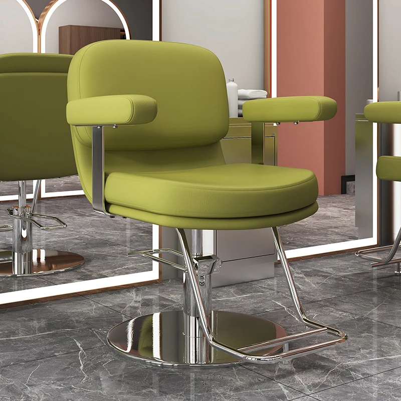 كراسي حلاقة بتصميم بسيط فاخرة جمالية إبداعية كراسي صالون شمالية كلاسيكية متعددة الاستخدامات أثاث صالون Bancos Con Ruedas