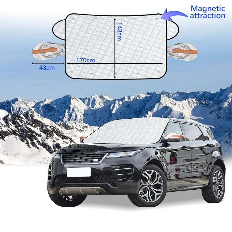 

Car Windshield Cover Magnet Winter Window Snow Shield Anti Frost Auto Front Window Snow Cover For Land Rover Evoque