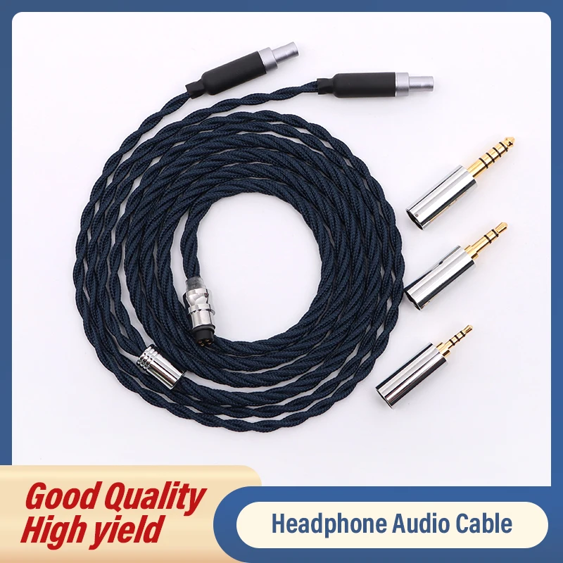 ivipQ-221 Japan Imported High-purity Litz 7N OCC + Palladium Plating On Alloy Copper Modular Plug Headphone Upgrade Cable