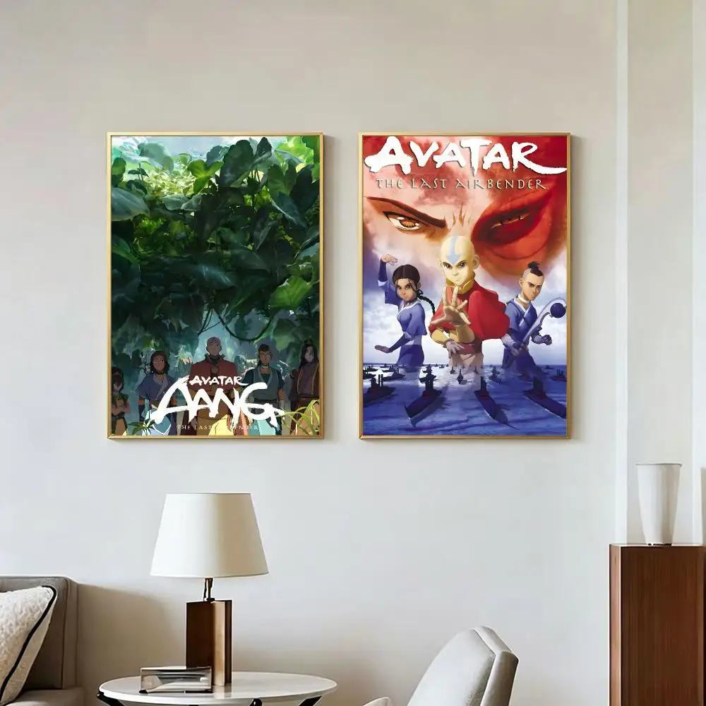 Series A-Avatar Last Airbender Poster Peel And Stick Wall Art Self Adhesive PP Waterproof Wall Decor Living Room Bedroom Gift