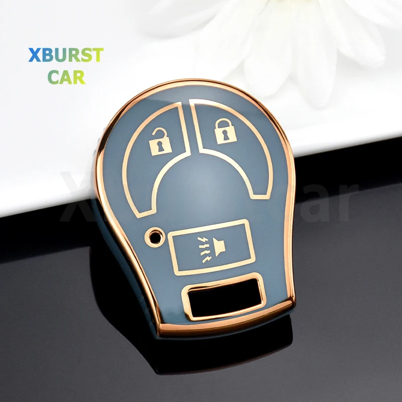 Auto Shell Fob for Nissan Sunny Tiida March Murano Teana Sylphy Livina Qashqai Car Key Case Cover Flip Remote Protector Holder