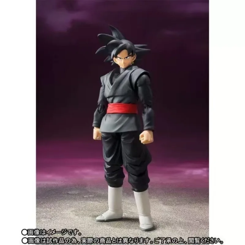 100% Original Bandai Shf Sh Figuarts Dragon Ball Goku Gokou Black Action Figures Anime Model Toys Figura Pink Hair PVC Gifts