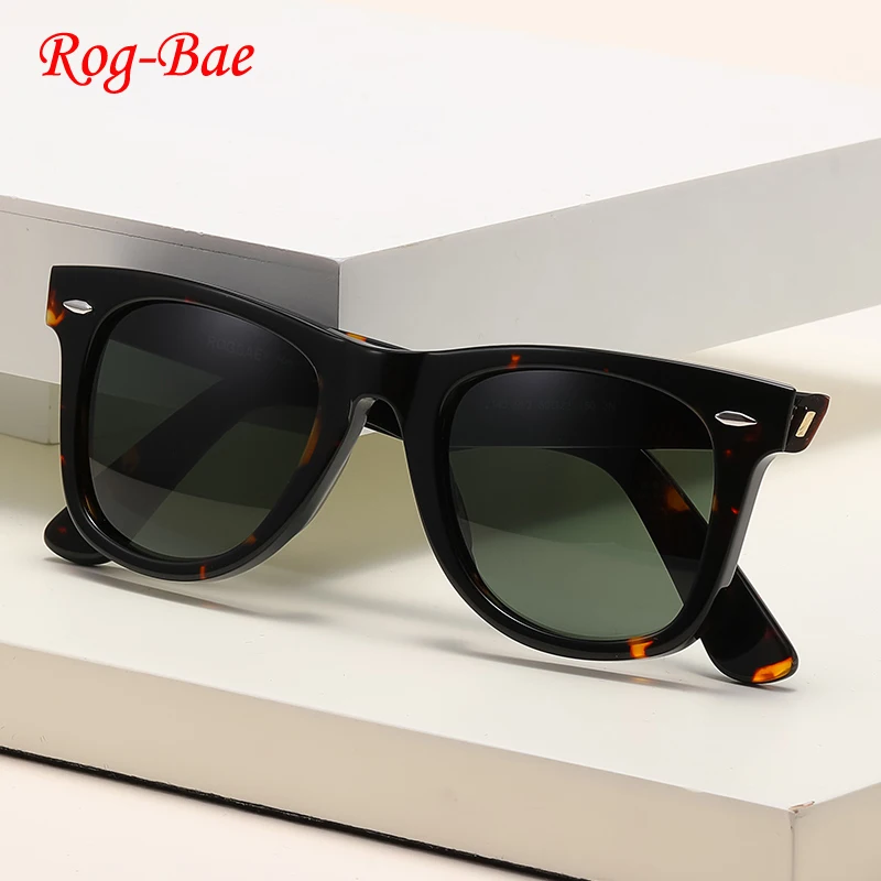 Stylish square heavily tilted sunglasses Double rivets design travel Classic sunglasses crystal green lens Men and women K-2140