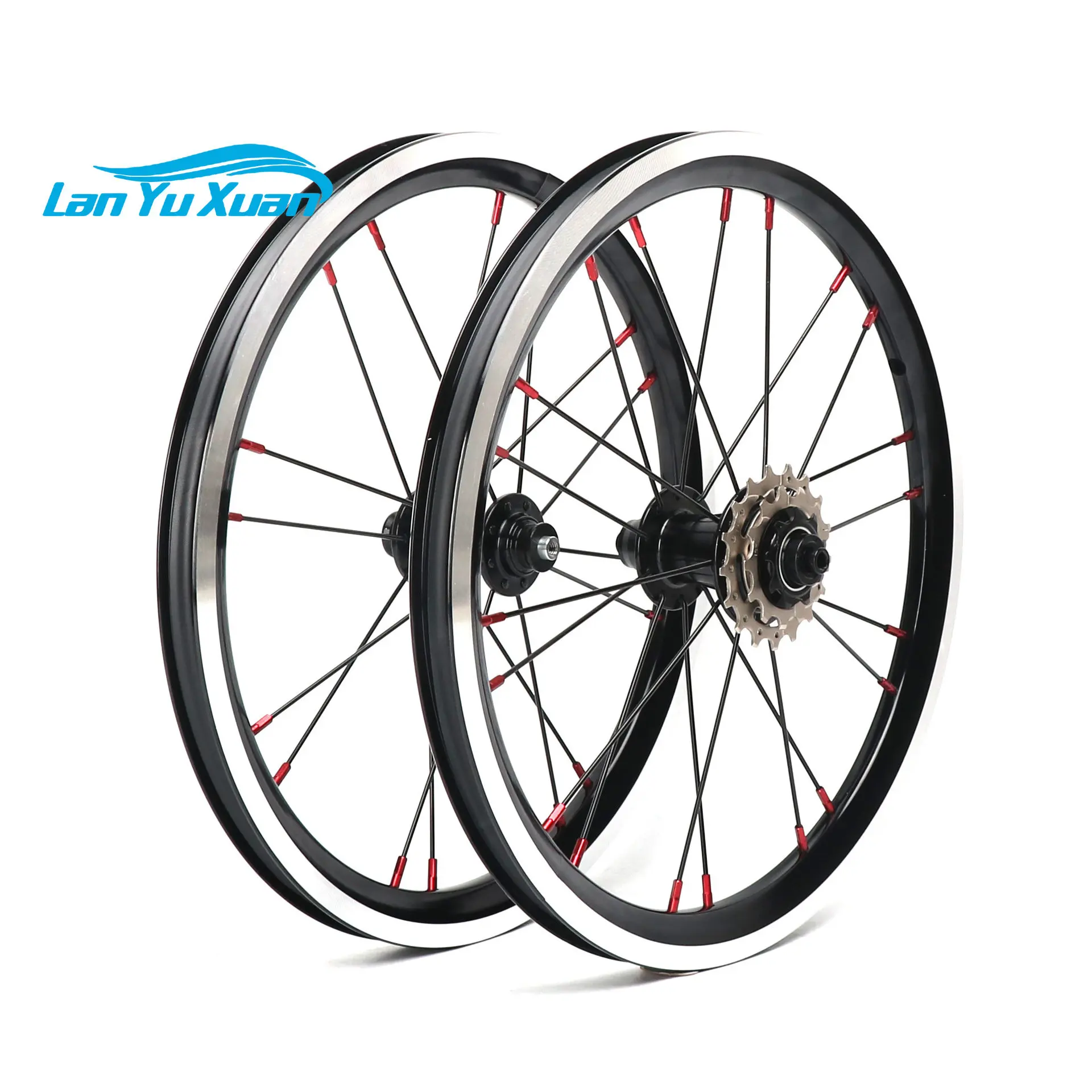 folding bike  wheelset 16 inches bicycle wheelset group bike wheel V brake bike parts