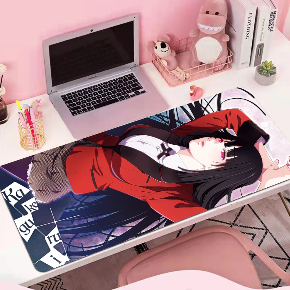 Jabami Yumeko Mouse Pads Extended Pad Mousepad Rgb Deskmat Gamer Keyboard Gaming Back Light Big Mousepepad Computer and Office