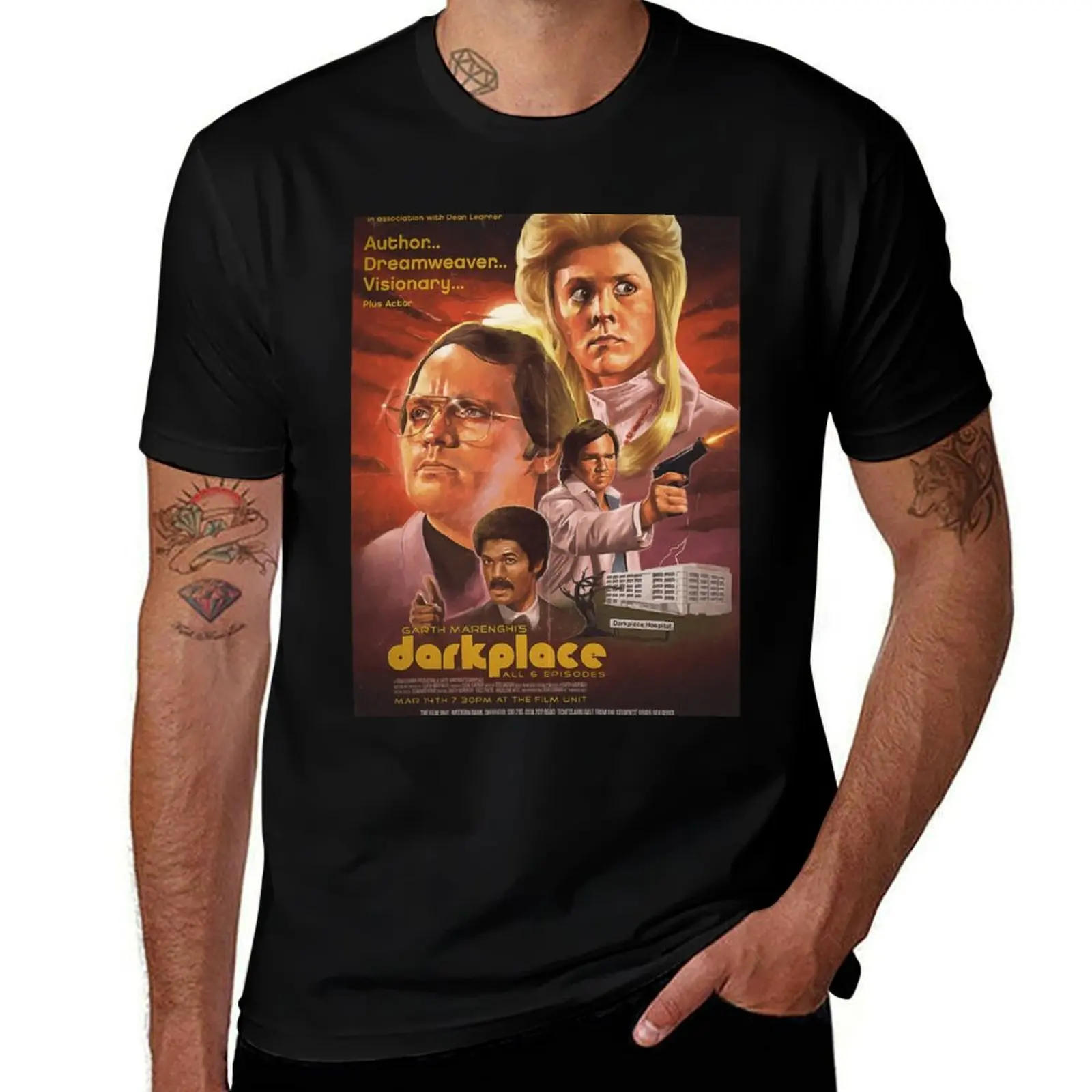 

Garth marenghi Dark Place Poster T-Shirt g man t shirts for men cotton t shirts man 100% T-Shirt