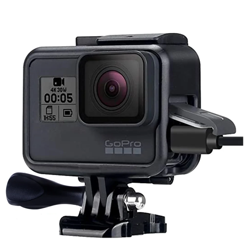 Accesorios para GoPro Hero 7 6 5 funda protectora para videocámara, Carcasa para cámara de acción negra