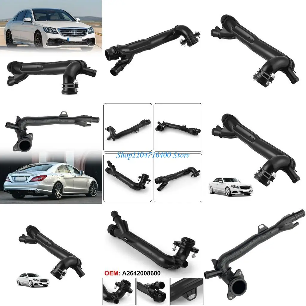 y1gd 2642008600 Thermostat Coolant Pipe Line Tube Compatible for C200 C257 C260 C300 CLS350 CLS260 M264 S320 E260 E350 Engine