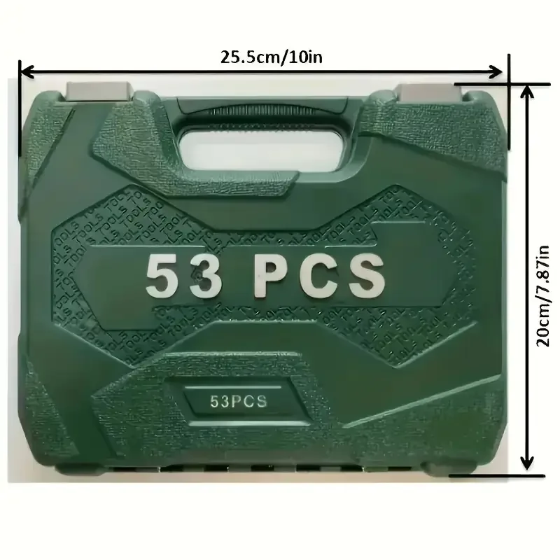 53 Pcs Toolbox Set Full Scene Portable Storage with Screwdriver with Wrench Car Emergency 2025 Hot Sale