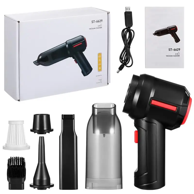 مكنسة كهربائية محمولة عالية الطاقة الكهربائية منفضة الهواء اللاسلكية المحمولة سيارة مكنسة كهربائية منفاخ كاميرا الالكترونيات الاستهلاكية