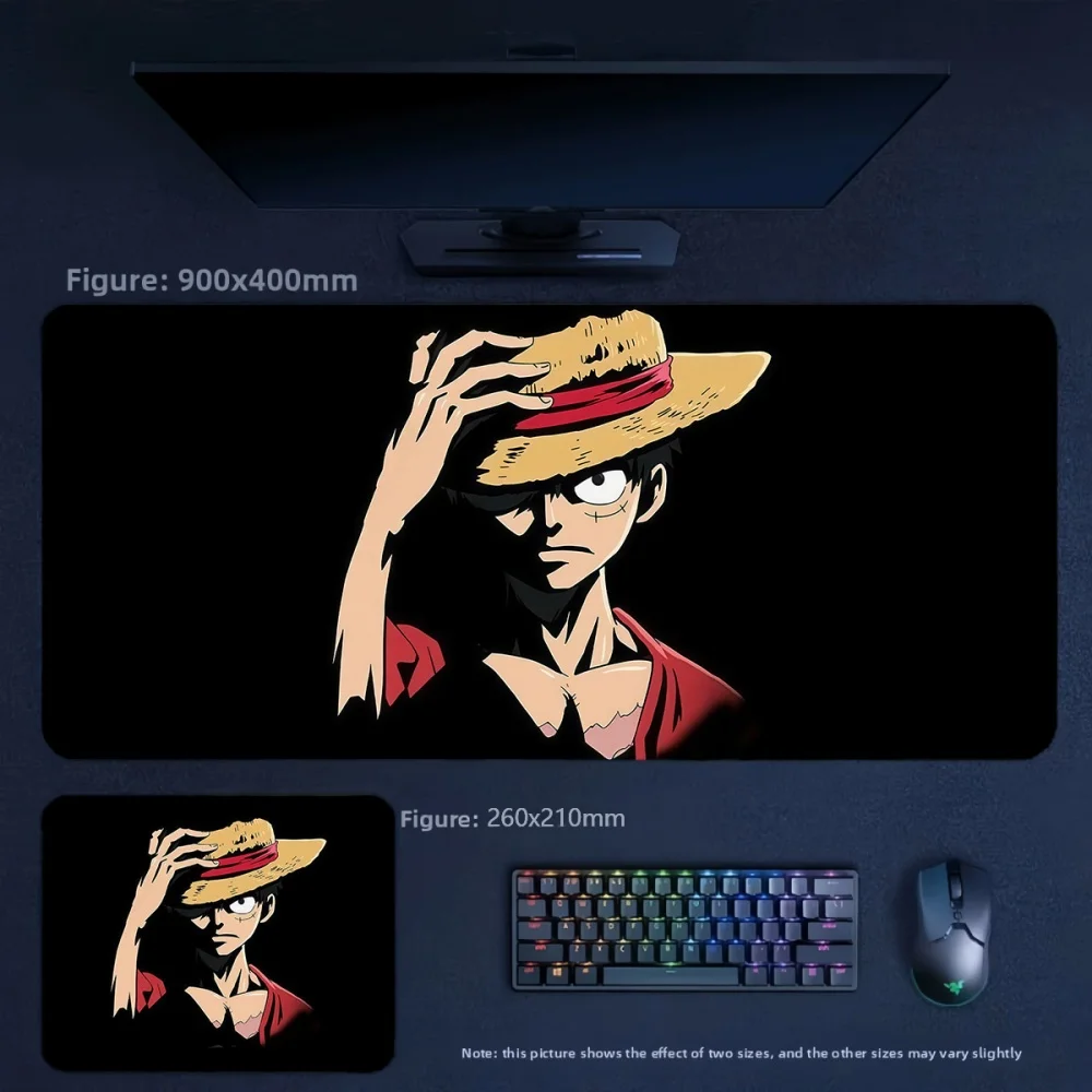 Cartoon Anime Large Luffy Zoro Keyboard Pad Boys and Girls Non-slip and Dirty Mouse Pad ONE PIECE Mouse Pad Peripheral Table Pad