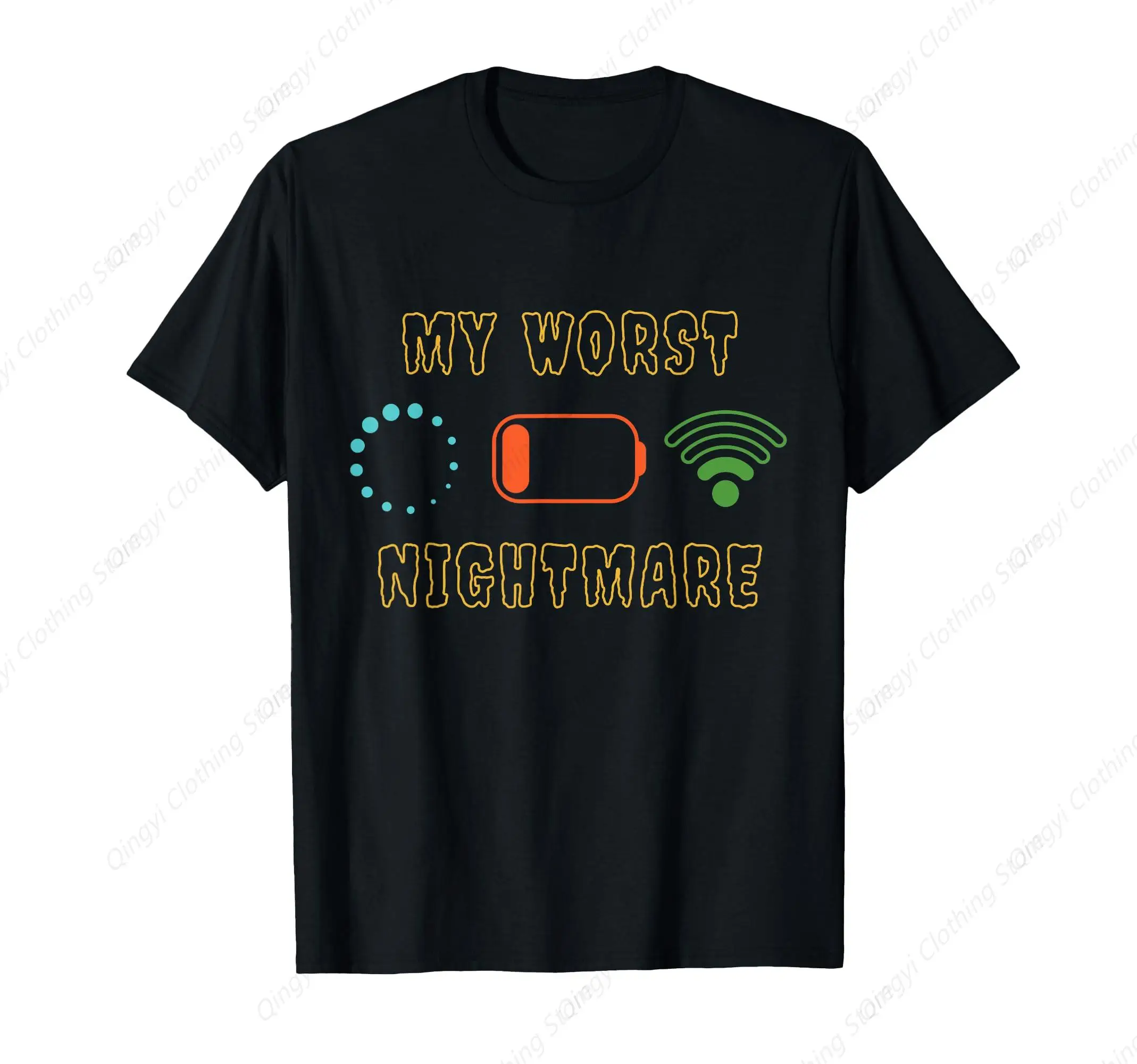 

My Worst Nightmare Funny Gamer T-Shirt Halloween Gamer-Themed Graphic T-Shirt 